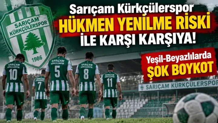 Sarıçam Kürkçülerspor Hükmen Yenilme Riski İle Karşı Karşıya! Yeşil-Beyazlılarda Şok Boykot