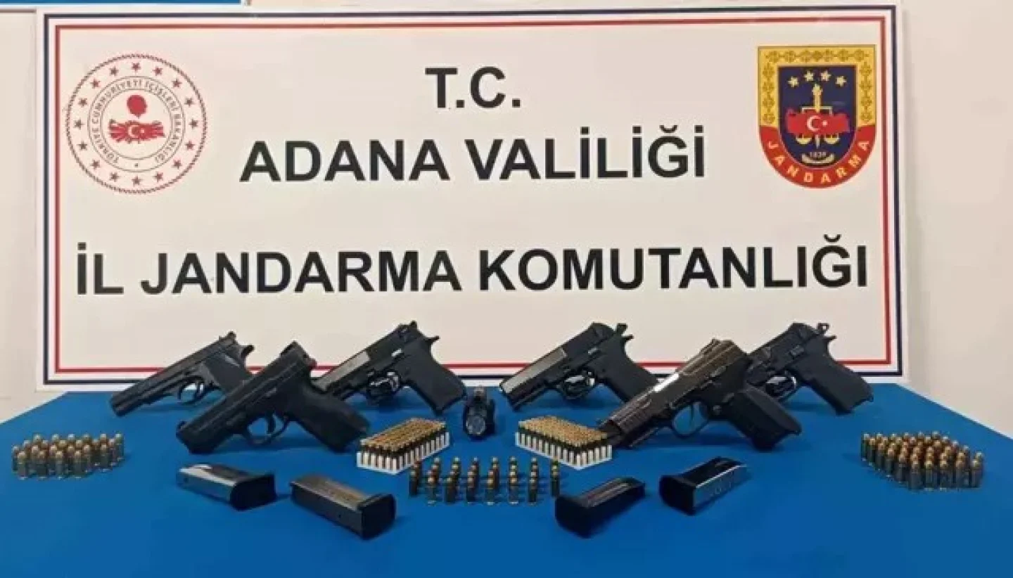 Pozantı'da 6 ruhsatsız ateşli suç aleti ele geçirildi; 2 şüpheli tutuklandı