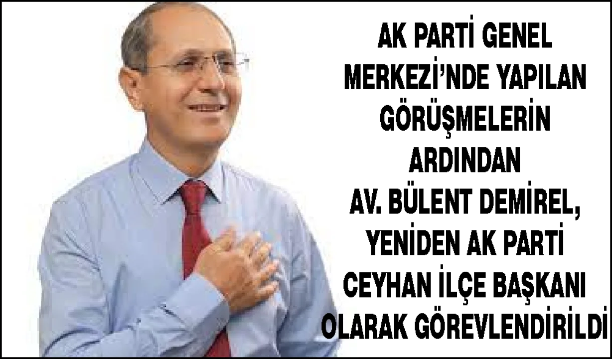 AK Parti Ceyhan Teşkilatında Yeni Dönem