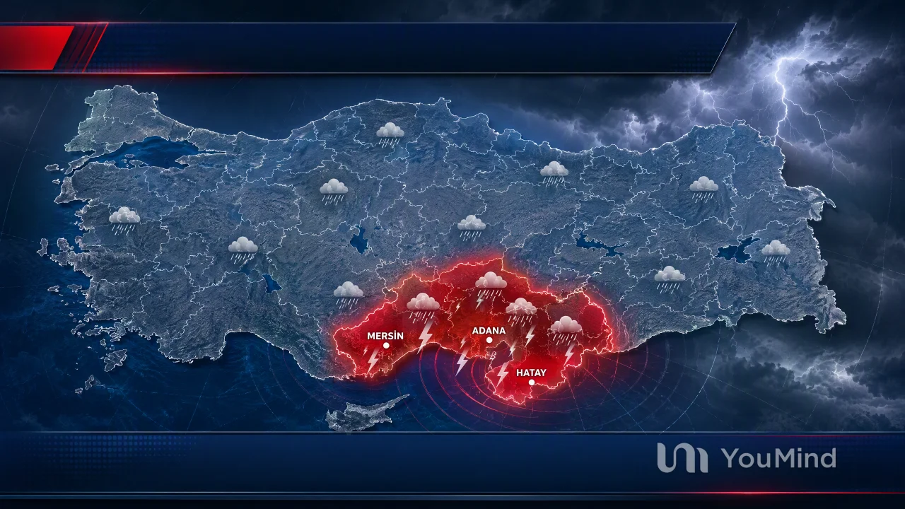 Adana, Mersin ve Hatay İçin Son Dakika Uyarısı: Sel ve Hortum Riskine Dikkat!