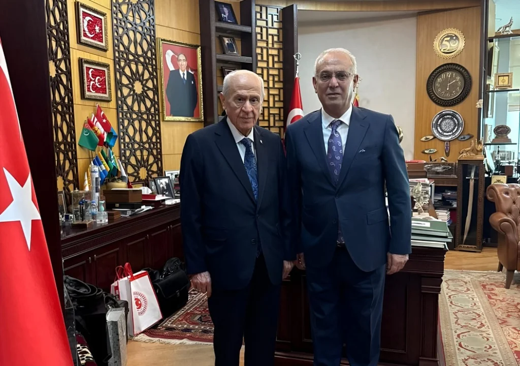 Yusuf Kanlı ve belediye başkanlarından Devlet Bahçeli’ye ziyaret